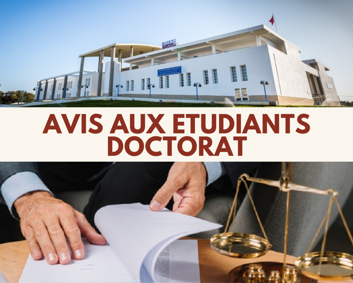 Avis aux étudiants Doctorat  – Réinscription 2021/2022