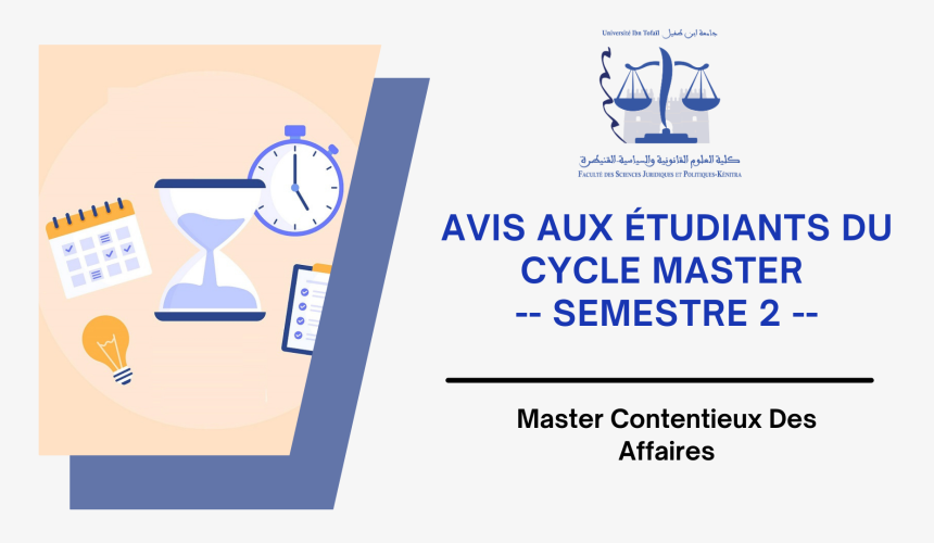 Calendrier des examens de la session de rattrapage (Printemps) au titre de l’année universitaire 2022/2023