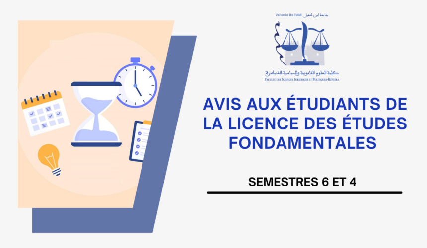 Locaux des examens de la session de rattrapage du printemps -S6 & S4 (Droit en langue française) 2023/2024