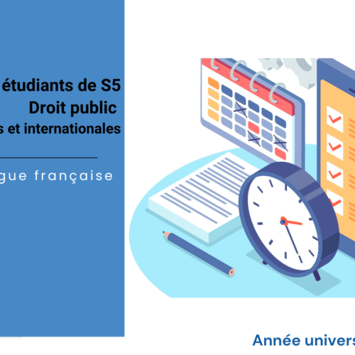 Avis aux étudiants de S5/Droit public- Etudes politiques et internationales – Module « Sociologie politique »