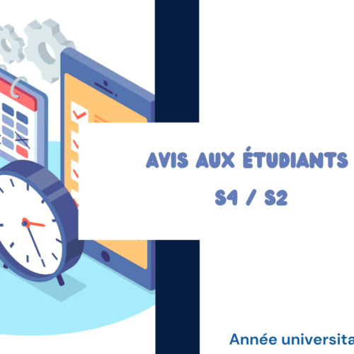 Emplois du temps (Session de printemps) -Droit en langue française – S4/S2 au titre de l’année universitaire 2025-2026 Emplois du temps (Session de printemps) -Droit en langue française – S4/S2 au titre de l’année universitaire 2025-2026
