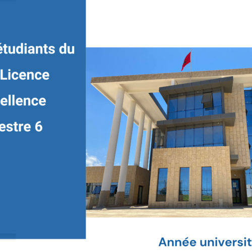 Avis aux étudiants du cycle Licence d’Excellence – S6 – Réclamations de notes – Session normale de printemps 2025-2026